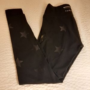 Jessica Simpson Black with Black Star Warmup Leggings